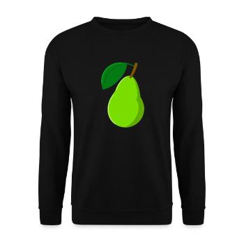 Pear Fruit Fruit - Unisex Sweatshirt - black - Front - Alina (178cm) & Michal (187cm)