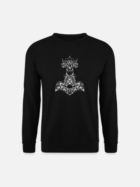 Thor Hammer nordic Wikinger Mythologie Geschenk - Unisex Pullover - Schwarz