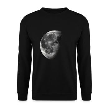 Lune / Croissant - Sweat-shirt Unisexe - noir - Devant - Alina (178cm) & Michal (187cm)
