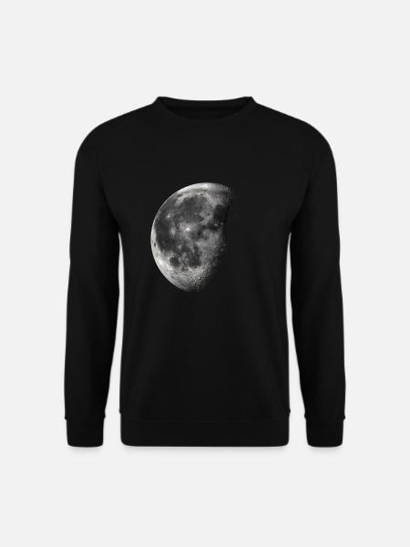 Mond / Halbmond - Unisex Pullover - Schwarz