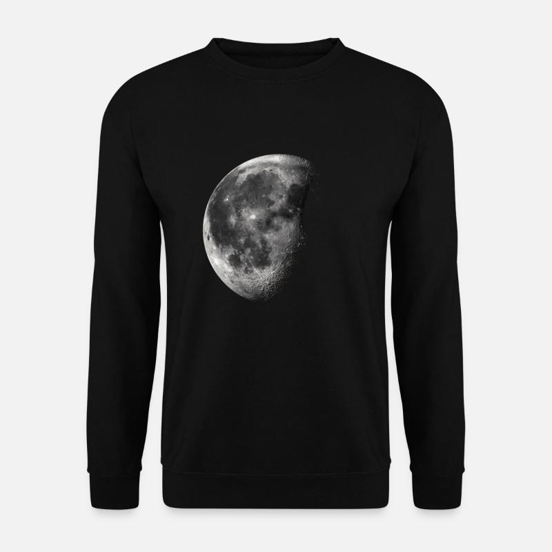 Mond / Halbmond - Unisex Pullover - Schwarz