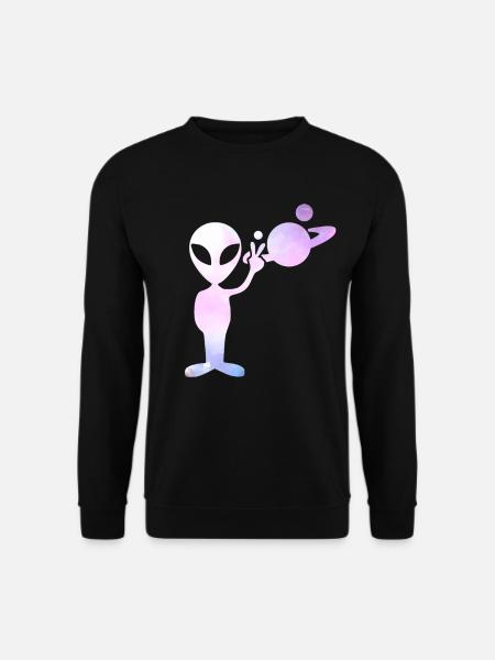 Alien Peace Universe - Unisex Sweatshirt - black