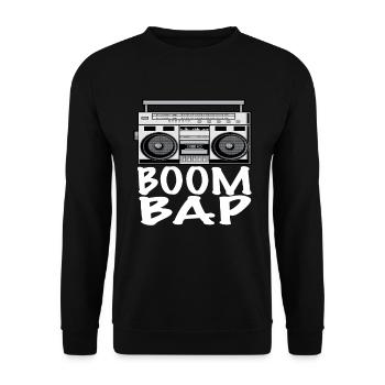 Hip Hop - Unisex Pullover - Schwarz - Vorne - Alina (178cm) & Michal (187cm)