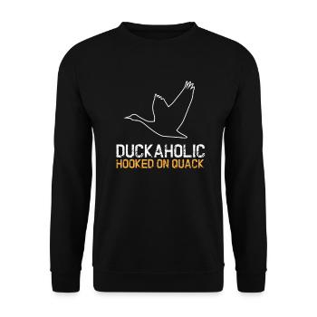 Oiseau charlatan canard poussins canard étang amoureux des animaux - Sweat-shirt Unisexe - noir - Devant - Alina (178cm) & Michal (187cm)