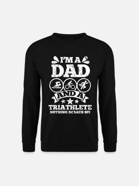 Triathlon dad father - Unisex Sweatshirt - black