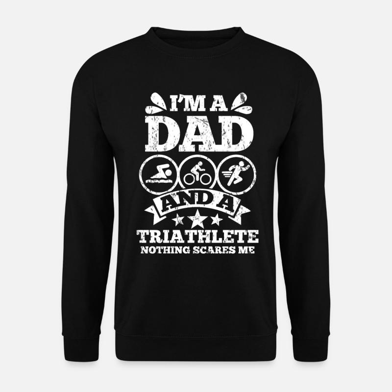 Triathlon dad father - Unisex Sweatshirt - black