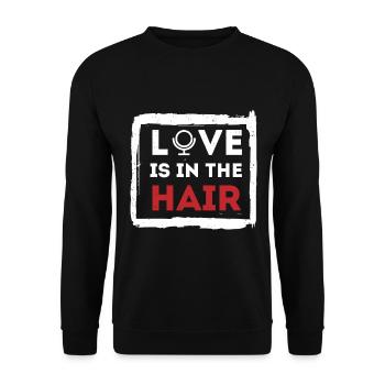 Salon de coiffure Salon de coiffure Salon de coiffure Coiffure Coiffure - Sweat-shirt Unisexe - noir - Devant - Alina (178cm) & Michal (187cm)