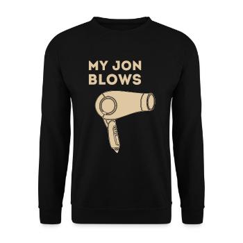 Salon de coiffure Salon de coiffure Salon de coiffure Coiffure Coiffure - Sweat-shirt Unisexe - noir - Devant - Alina (178cm) & Michal (187cm)