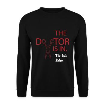 Salon de coiffure Salon de coiffure Salon de coiffure Coiffure Coiffure - Sweat-shirt Unisexe - noir - Devant - Alina (178cm) & Michal (187cm)