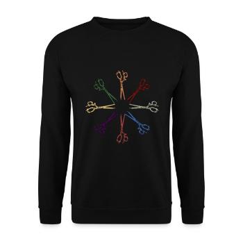 Salon de coiffure Salon de coiffure Salon de coiffure Coiffure Coiffure - Sweat-shirt Unisexe - noir - Devant - Alina (178cm) & Michal (187cm)