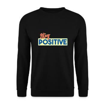 motivation - Sweat-shirt Unisexe - noir - Devant - Alina (178cm) & Michal (187cm)