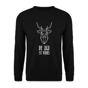 JGA: The hunt is over - Unisex Sweatshirt - black - Front - Alina (178cm) & Michal (187cm)