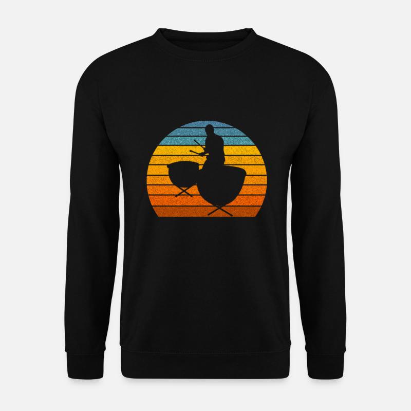 Timpani Sunset Retro - Unisex Sweatshirt - black