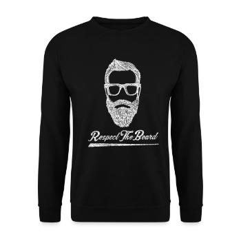 Bart - Unisex Pullover - Schwarz - Vorne - Alina (178cm) & Michal (187cm)