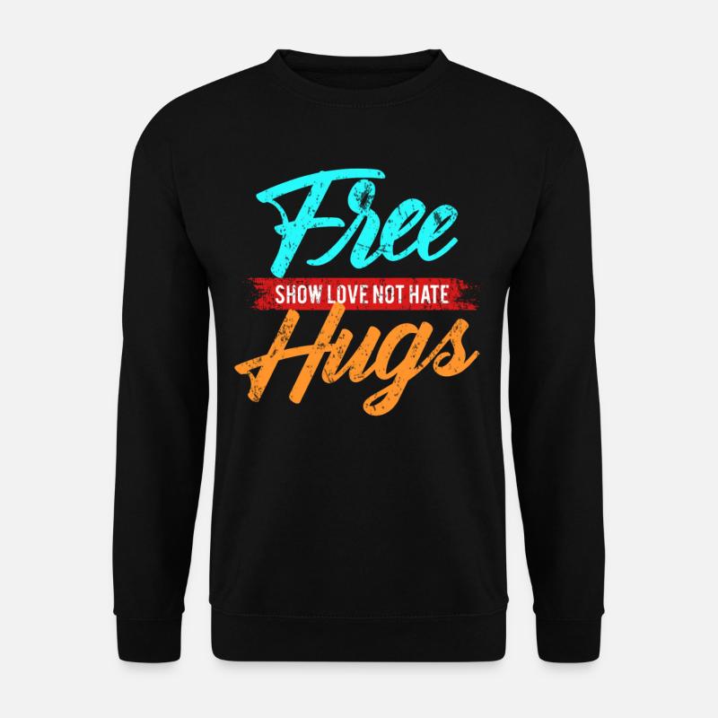 Umarmung Liebe - Unisex Pullover - Schwarz