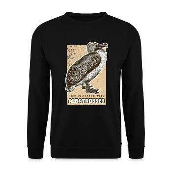 Albatros - Unisex Pullover - Schwarz - Vorne - Alina (178cm) & Michal (187cm)