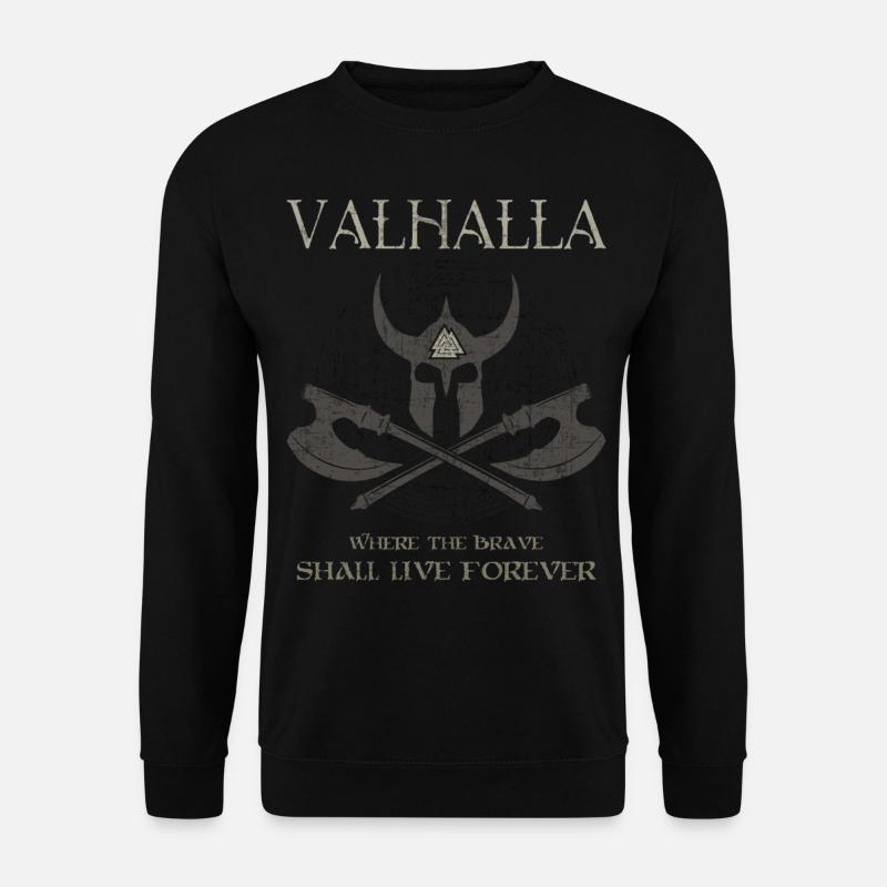 Valhalla Valknut Viking Teutons - Unisex Sweatshirt - black