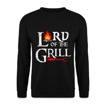 Lord of the grill - Unisex Sweatshirt - black - Front - Alina (178cm) & Michal (187cm)