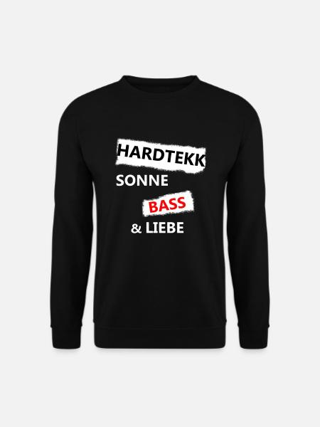 Hardtekk Tekk Techno Rave BPM Geburtstag Geschenk - Unisex Pullover - Schwarz