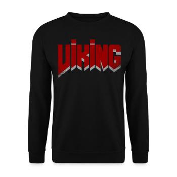 Wikinger - Unisex Pullover - Schwarz - Vorne - Alina (178cm) & Michal (187cm)