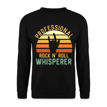 Musique rocker retro - Sweat-shirt Unisexe - noir - Devant - Alina (178cm) & Michal (187cm)