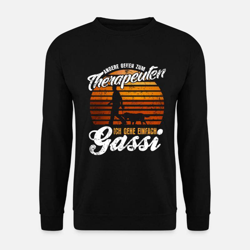 Hund Lustiger Spruch - Unisex Pullover - Schwarz