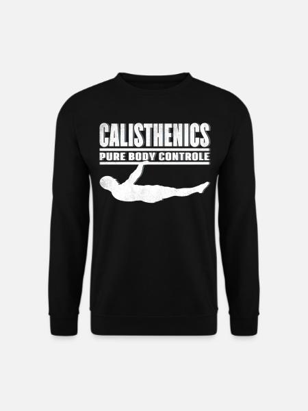 Calisthenics Street Workout Front Leaver - Unisex Pullover - Schwarz