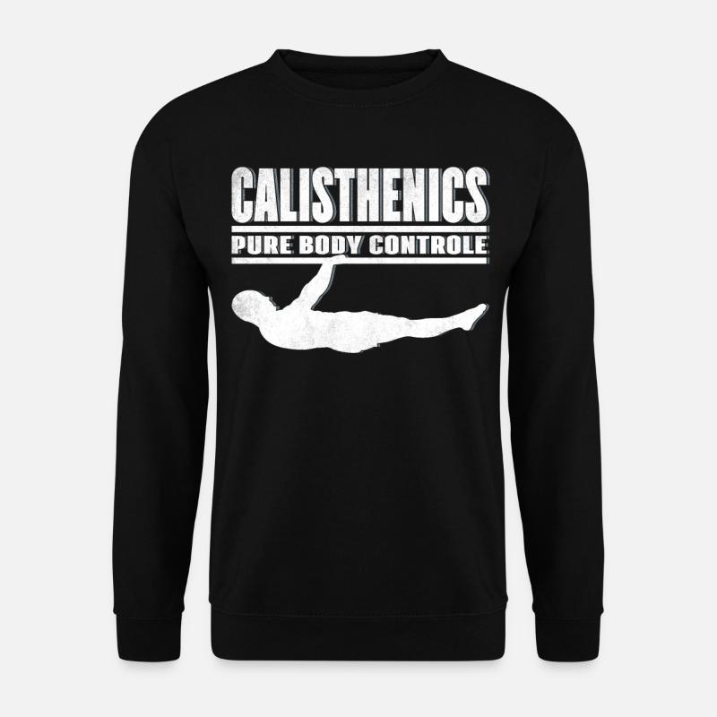 Calisthenics Street Workout Front Leaver - Unisex Pullover - Schwarz