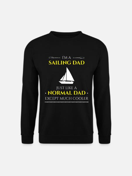 Sailing Dad - Segeln Segelboot Kapitän Geschenk - Unisex Pullover - Schwarz