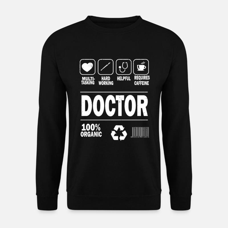 Arzt Doktor Medizin Chirurg Mediziner Geschenk - Unisex Pullover - Schwarz