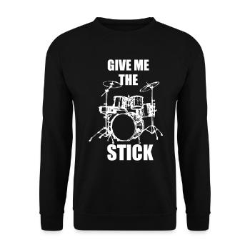 Drummer Musician instrument Cool gift - Unisex Sweatshirt - black - Front - Alina (178cm) & Michal (187cm)