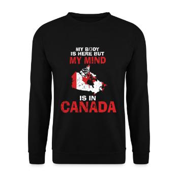 Canada - Sweat-shirt Unisexe - noir - Devant - Alina (178cm) & Michal (187cm)