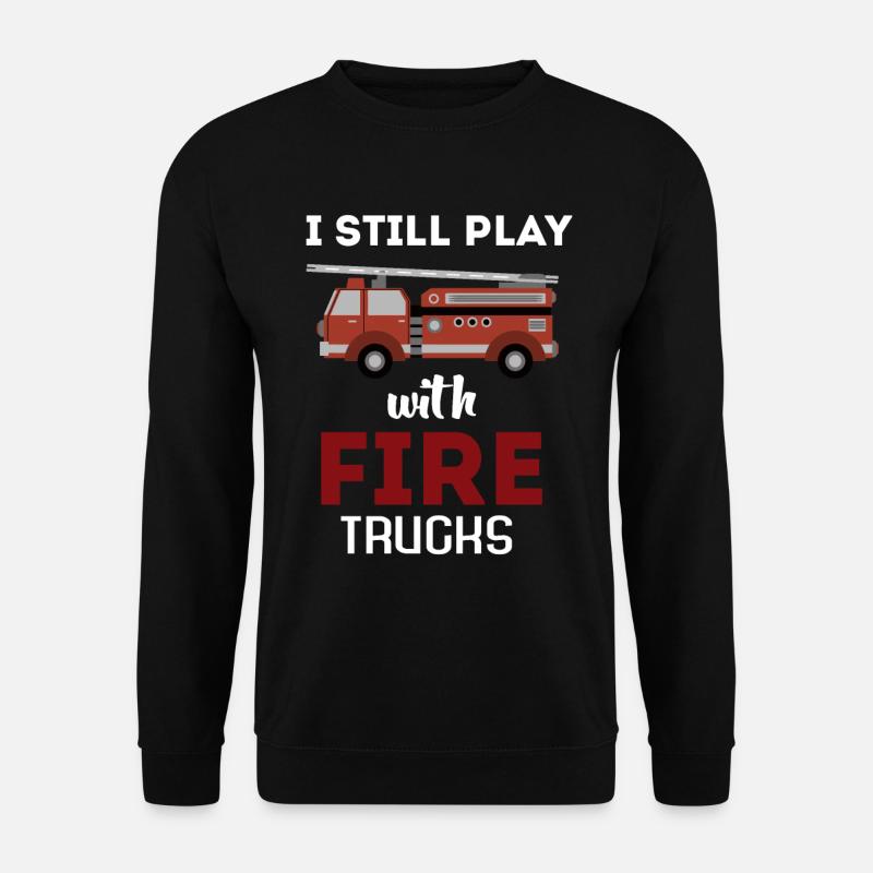 Feuerwehr Held Fahrzeug - Unisex Pullover - Schwarz