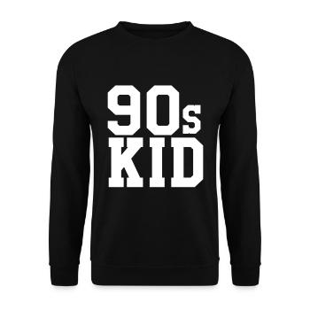 Fête des années 90 - Sweat-shirt Unisexe - noir - Devant - Alina (178cm) & Michal (187cm)