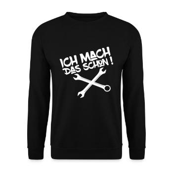 Voiture de tournevis voiture mécanicien tuning voiture voiture - Sweat-shirt Unisexe - noir - Devant - Alina (178cm) & Michal (187cm)