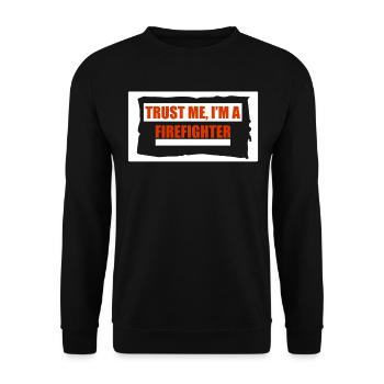 Héros des pompiers - Sweat-shirt Unisexe - noir - Devant - Alina (178cm) & Michal (187cm)