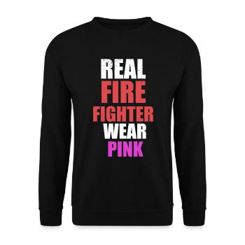 Héros des pompiers - Sweat-shirt Unisexe - noir - Devant - Alina (178cm) & Michal (187cm)