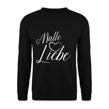 Mallorca Malle Liebe Malle Sommerurlaub - Unisex Pullover - Schwarz - Vorne - Alina (178cm) & Michal (187cm)