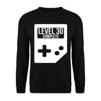 30. Geburtstag Mann - Unisex Pullover - Schwarz - Vorne - Alina (178cm) & Michal (187cm)