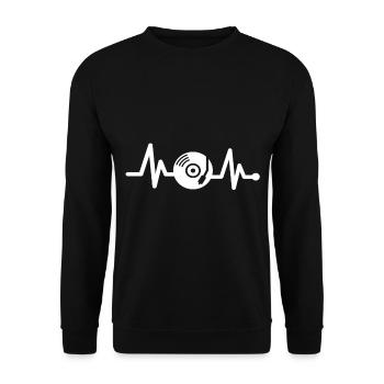 Dj Dj Ausrüstung Vinyl Dj Zubehör - Unisex Pullover - Schwarz - Vorne - Alina (178cm) & Michal (187cm)