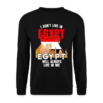 Egypt - Unisex Sweatshirt - black - Front - Alina (178cm) & Michal (187cm)