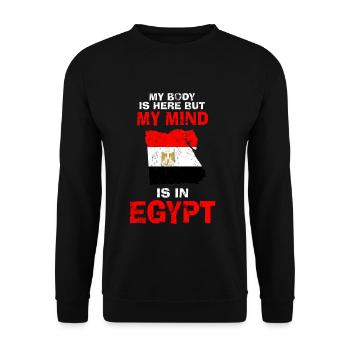 Egypt - Unisex Sweatshirt - black - Front - Alina (178cm) & Michal (187cm)