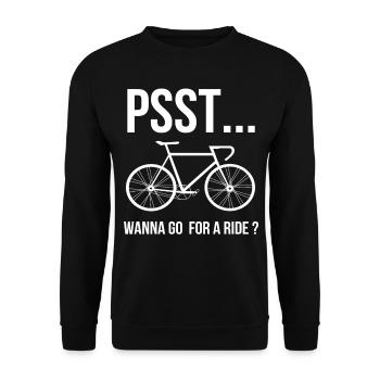 racer - Unisex Sweatshirt - black - Front - Alina (178cm) & Michal (187cm)