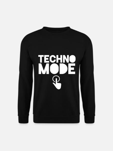 Techno Techno party House Elektro Raver Raven - Unisex Pullover - Schwarz