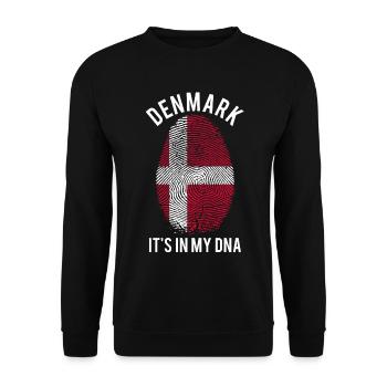 Denmark DNA - Unisex Sweatshirt - black - Front - Alina (178cm) & Michal (187cm)
