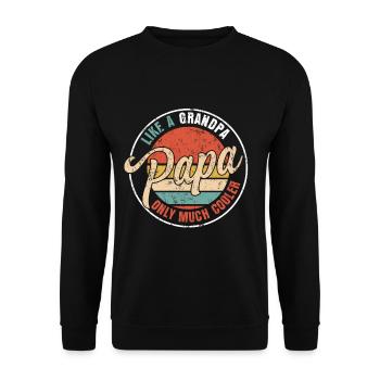 Cadeau fête des pères - Sweat-shirt Unisexe - noir - Devant - Alina (178cm) & Michal (187cm)
