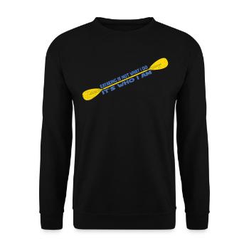 Kayaking Tshirt Kayak - Unisex Sweatshirt - black - Front - Alina (178cm) & Michal (187cm)