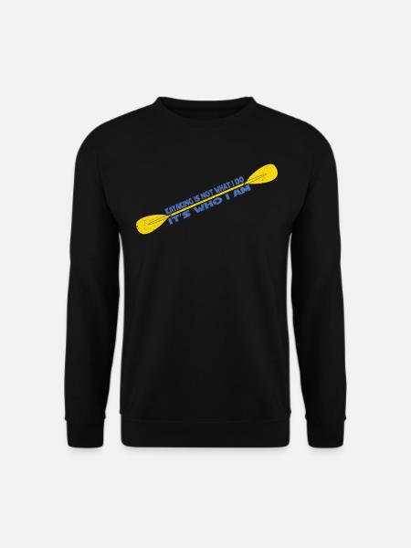 Kayaking Tshirt Kayak - Unisex Sweatshirt - black