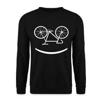 Radfahrer Radsport Rennrad Radrennen Fahrrad Sport - Unisex Pullover - Schwarz - Vorne - Alina (178cm) & Michal (187cm)