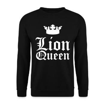 lioness - Unisex Sweatshirt - black - Front - Alina (178cm) & Michal (187cm)